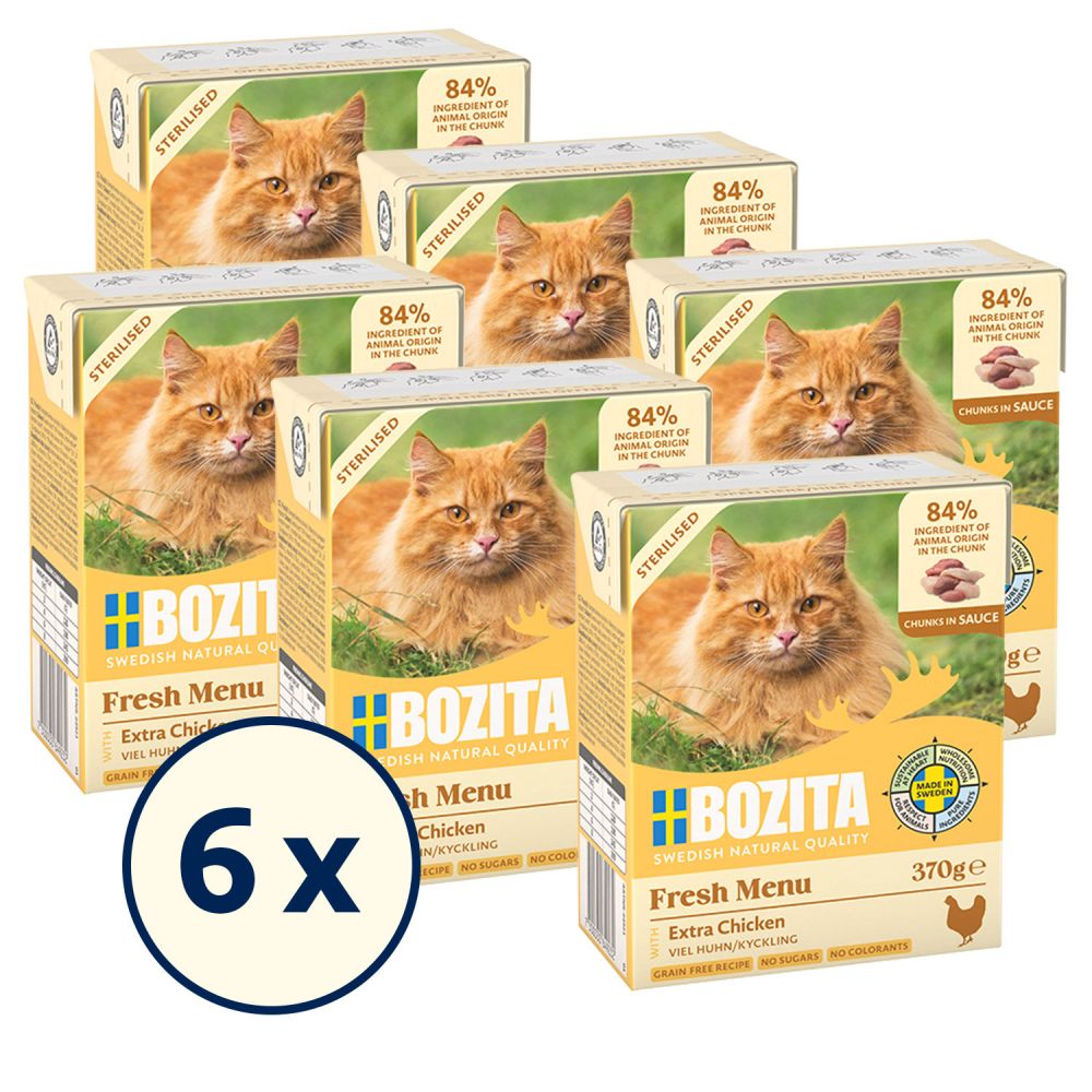 Bozita Sterilised Häppchen in Sauce mit viel Huhn 370 g