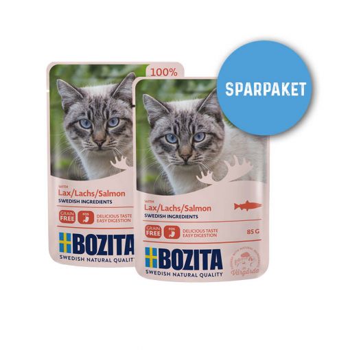 Bozita Frischebeutel Hppchen in Soe mit Lachs 24 x 85 g Sparpaket