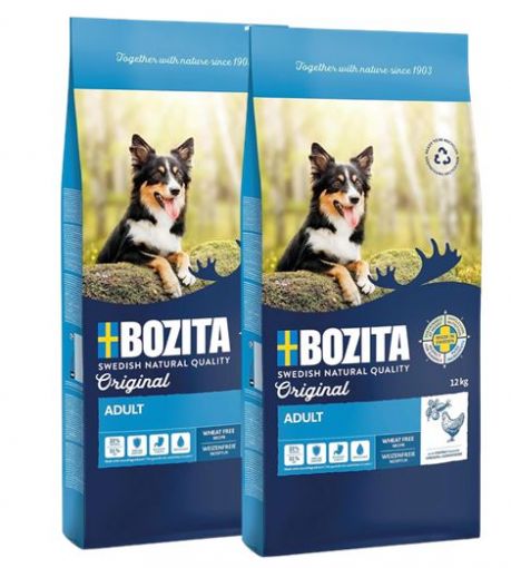 Bozita Original Adult weizenfrei mit Huhn 2 x 12 kg Doppelpack