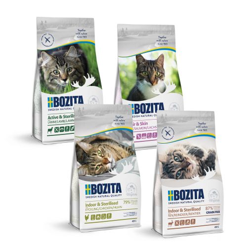 Bozita Testpaket Katze Trockenfutter 4 x 400 g