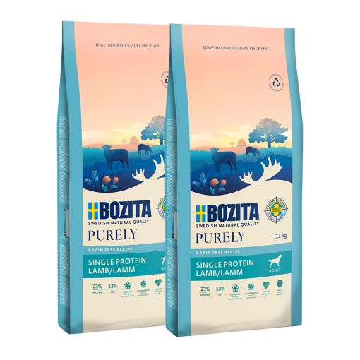 Bozita Purely Adult Lamm Single Protein getreidefrei 2 x 11 kg Sparpaket