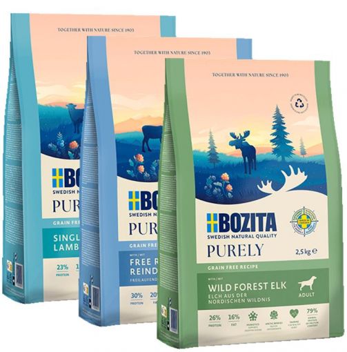 Bozita Purely Adult Vorteilspaket 3 x 2,5 kg