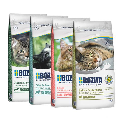 Bozita Probierpaket Katze Trockenfutter 4 x 2 kg