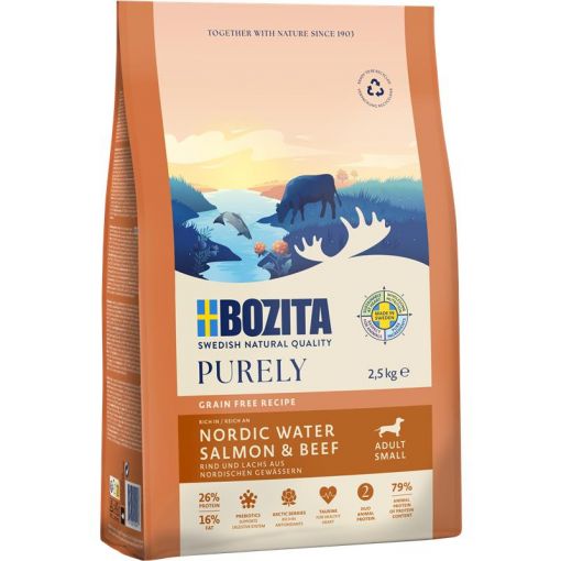 Bozita Purely Adult Small mit Lachs & Rind getreidefrei 2,5 kg