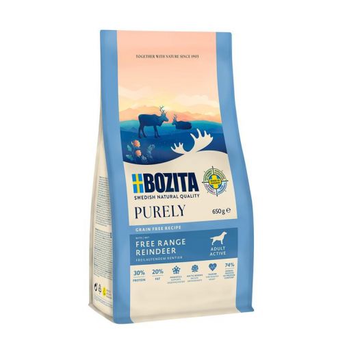 Bozita Purely Adult Active mit Rentier 650 g