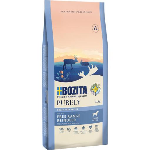 Bozita Purely Adult Active mit Rentier getreidefrei 11 kg